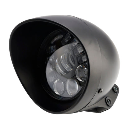 Faro fendinebbia multifunzionale, adatto per moto da corsa, bobber e chopper, cromato