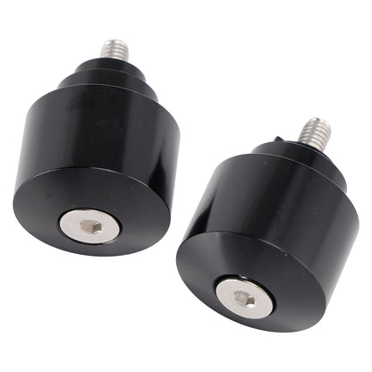 Set di contrappesi in alluminio nero per manubrio Honda CBR600 CBR900 VFR800 CTX700