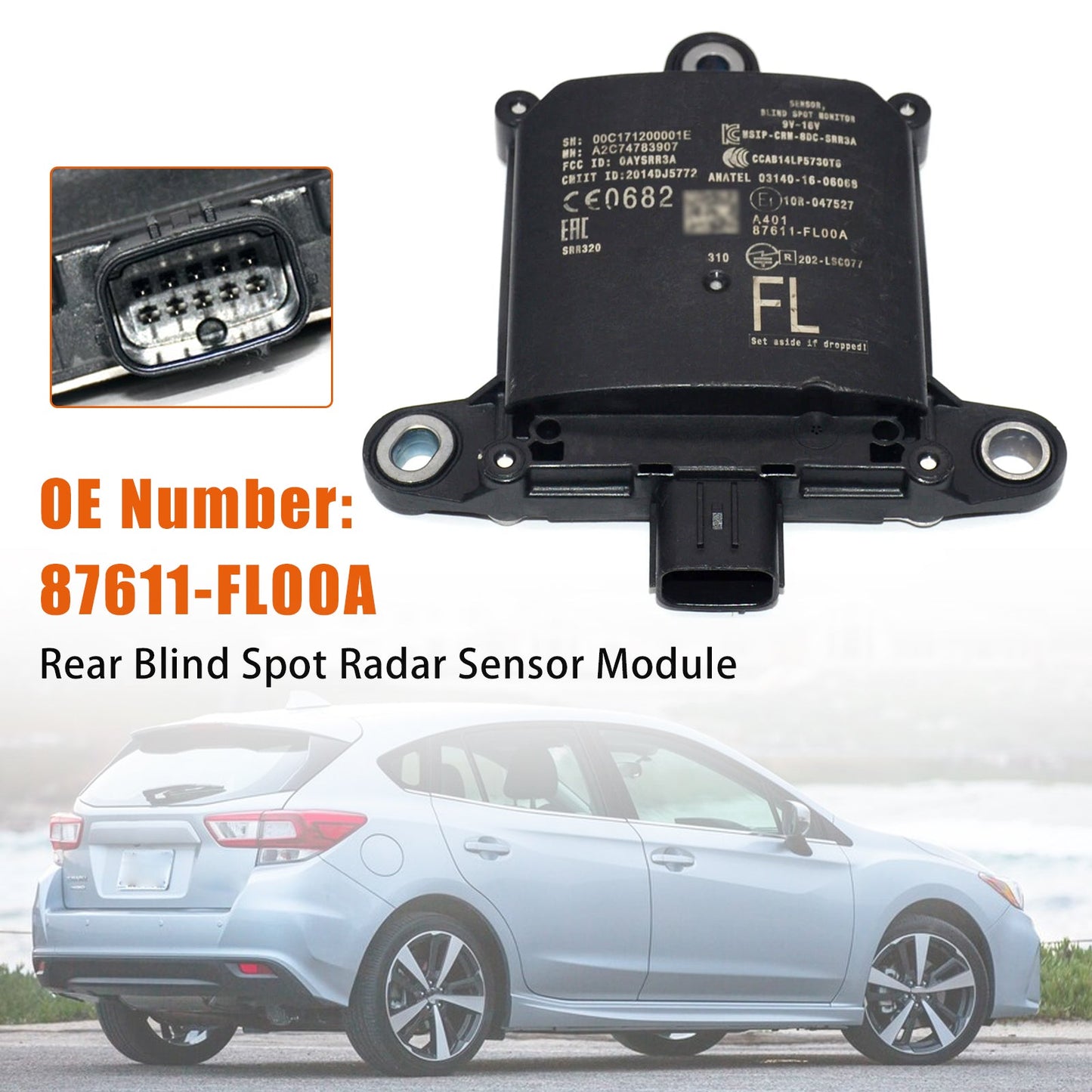 Modulo sensore radar per angolo cieco posteriore per Subaru Ascent 2019, codice 87611-FL00A