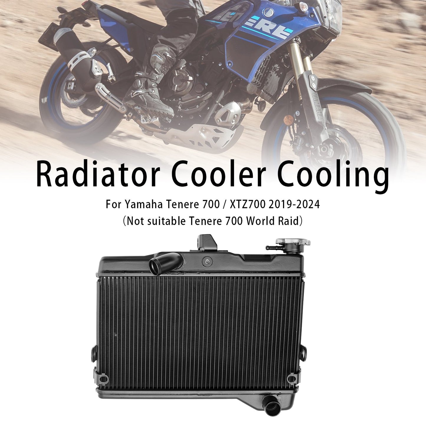 Radiatore di raffreddamento del motore Yamaha Tenere 700 XTZ700 2019-2024