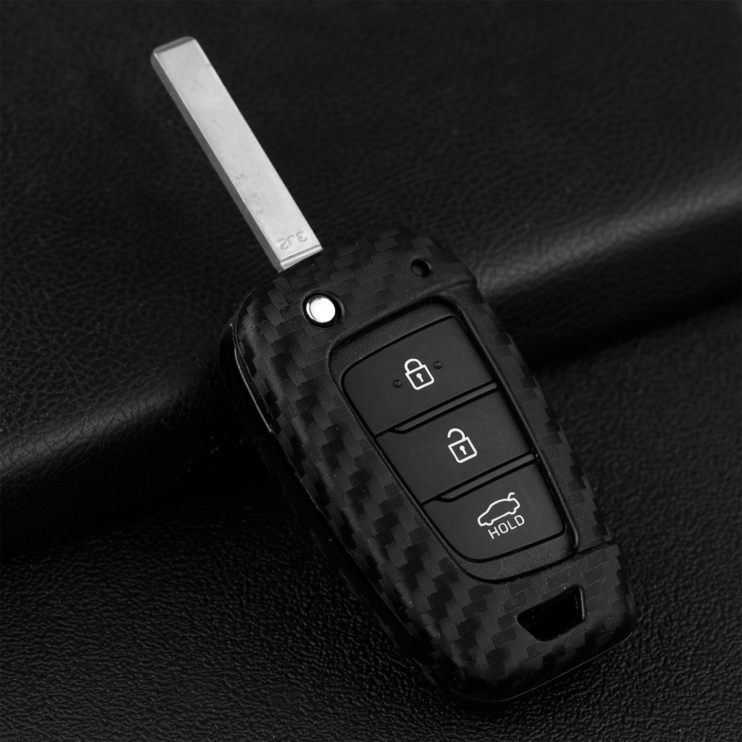 Custodia in similpelle e silicone per chiave auto con fibbia per Honda Accord