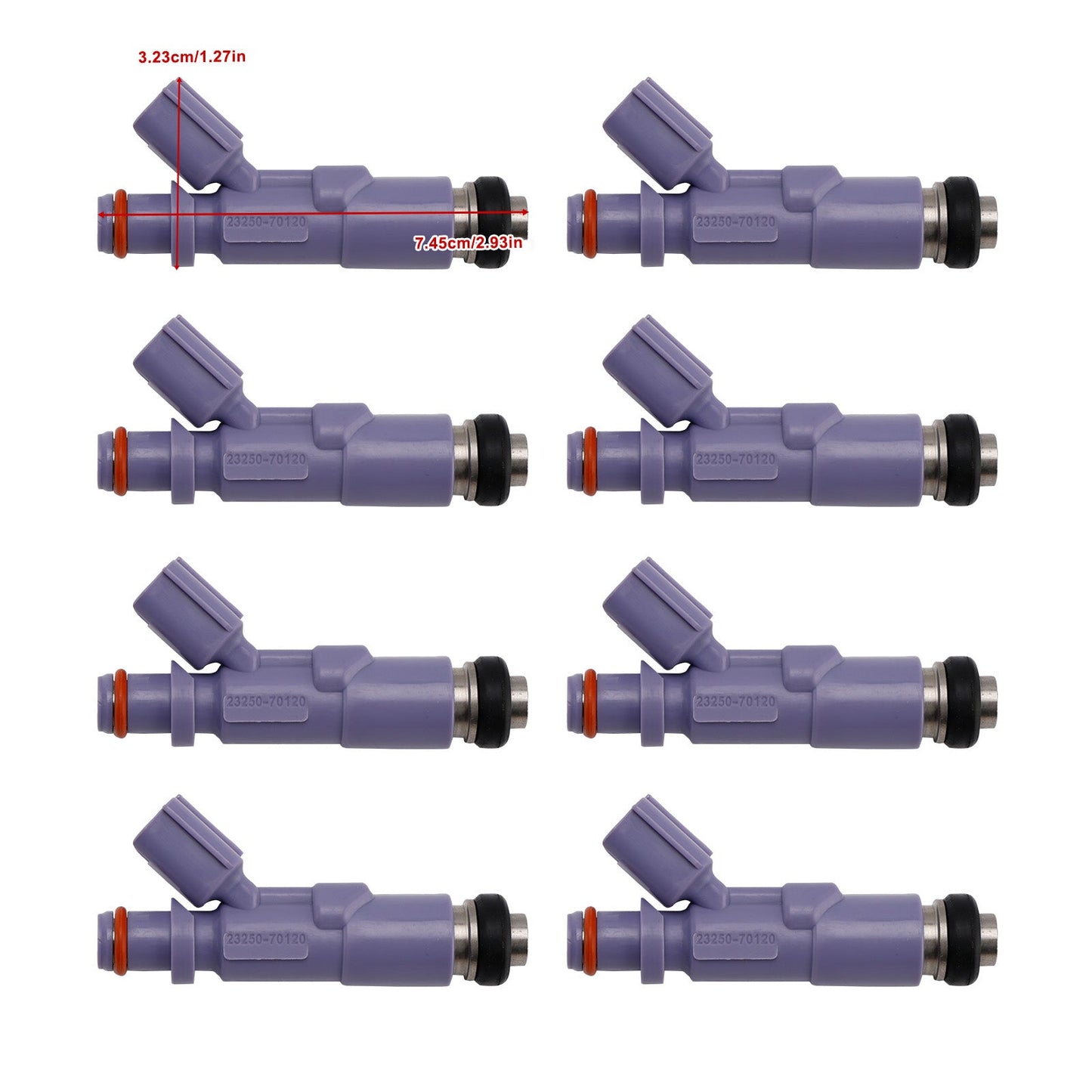 Iniettore di carburante 8 pezzi per Toyota Tundra 4.7L 5.7L 05-09 LEXUS IS200 23250-70120
