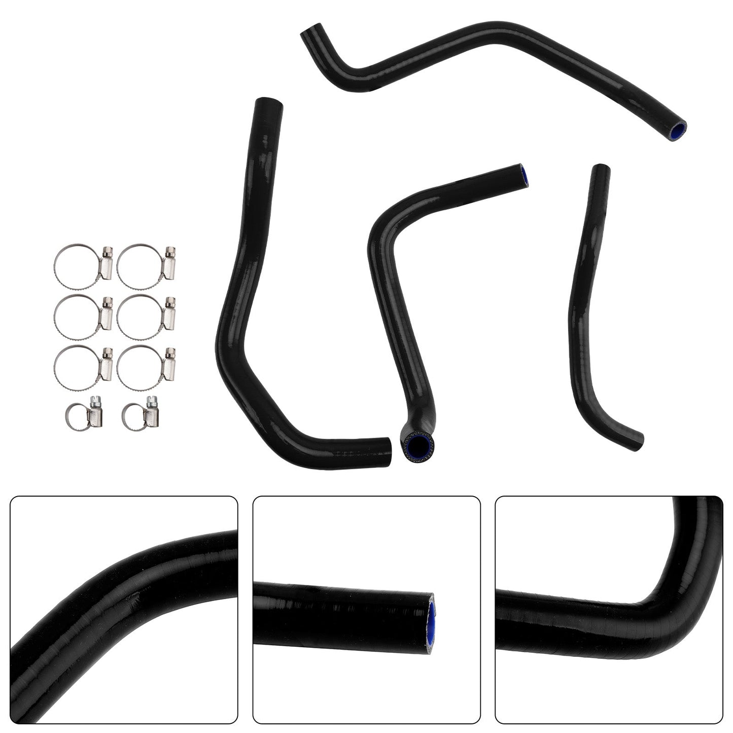 Tubo flessibile in silicone per il liquido di raffreddamento del radiatore di Honda NX400 NX500 (2024-2025)