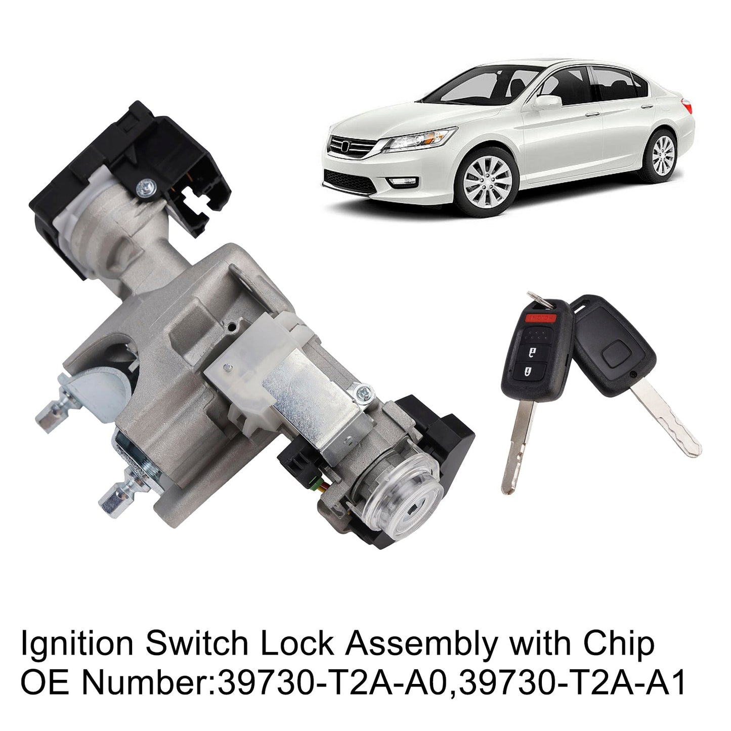 Gruppo di blocco dell'interruttore di accensione con chip per Honda Accord V6 3.5L 2013-2017 39730-T2A-A1 39730-T2A-A0