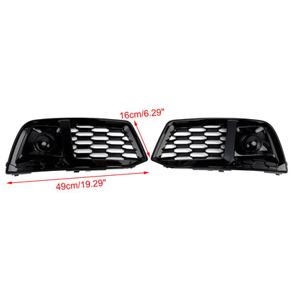 2018-2022 Adatto ad Audi Q5 2PCS Copertura paraurti anteriore Griglia Griglia Inserto cornice con ACC
