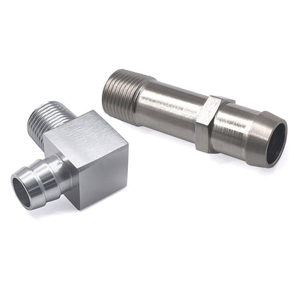 Raccordo per tubo flessibile del riscaldatore da 2 pezzi, pompa dell'acqua da 3/4"", aspirazione da 5/8"" per motori Chevy SBC V8