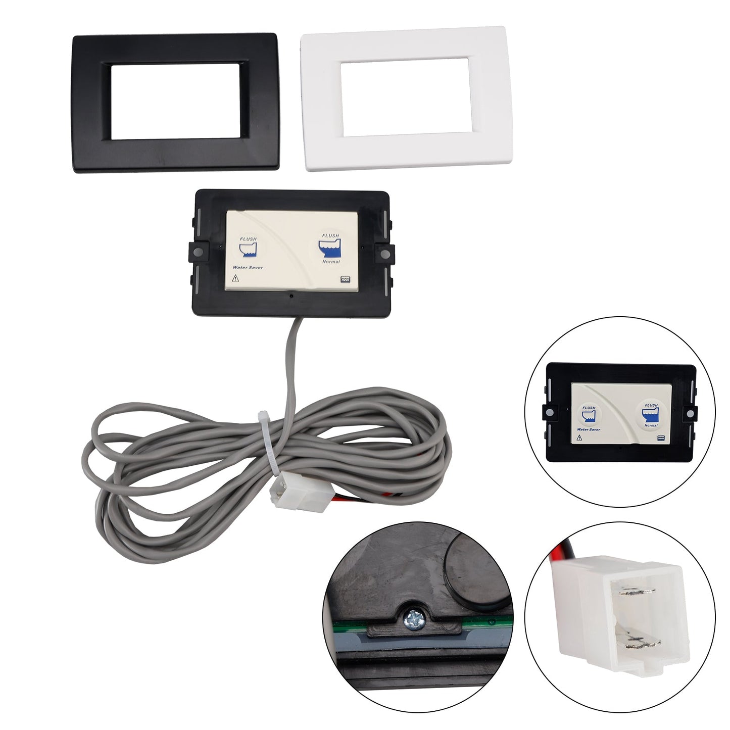 36387 Interruttore a parete per WC Tecma RV Silence Plus - Interruttore a parete a 2 pulsanti