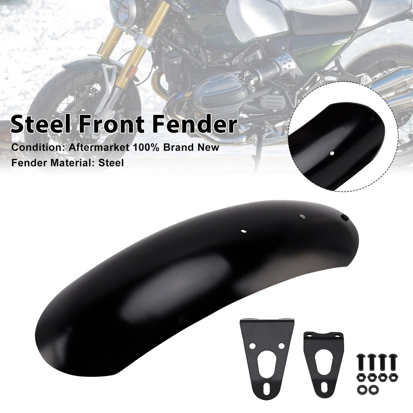 Parafango anteriore in acciaio BMW R nineT 2014-2023