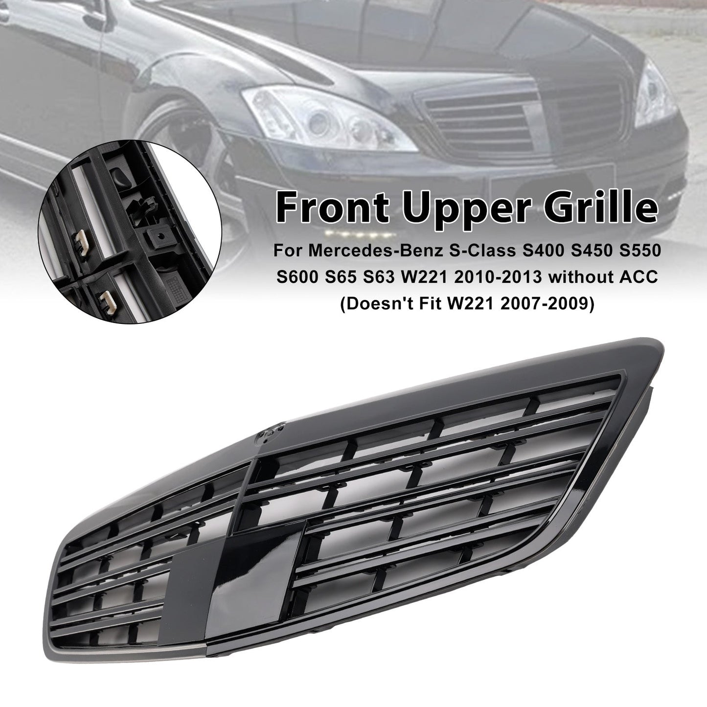 Griglia anteriore Mercedes Benz Classe S W221 S550 S600 S63 S65 2010-2013