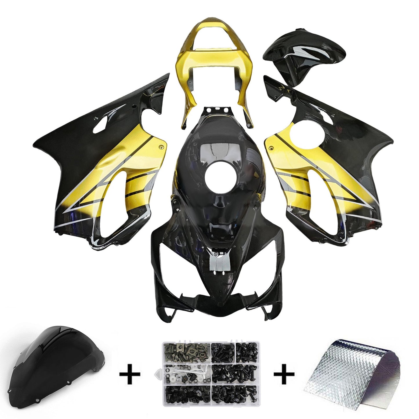 Kit carenatura iniezione plastica ABS per Honda CBR600 F4i 2001-2003