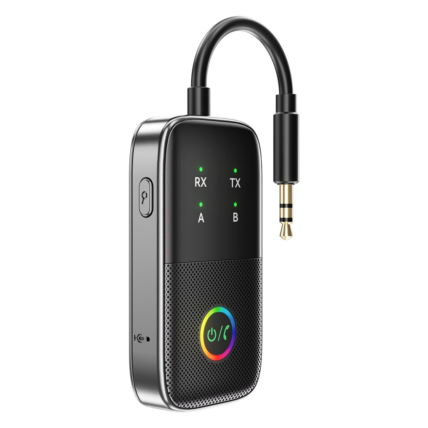 Ricevitore trasmettitore Bluetooth due in uno AUX Adattatore vivavoce per auto due a due