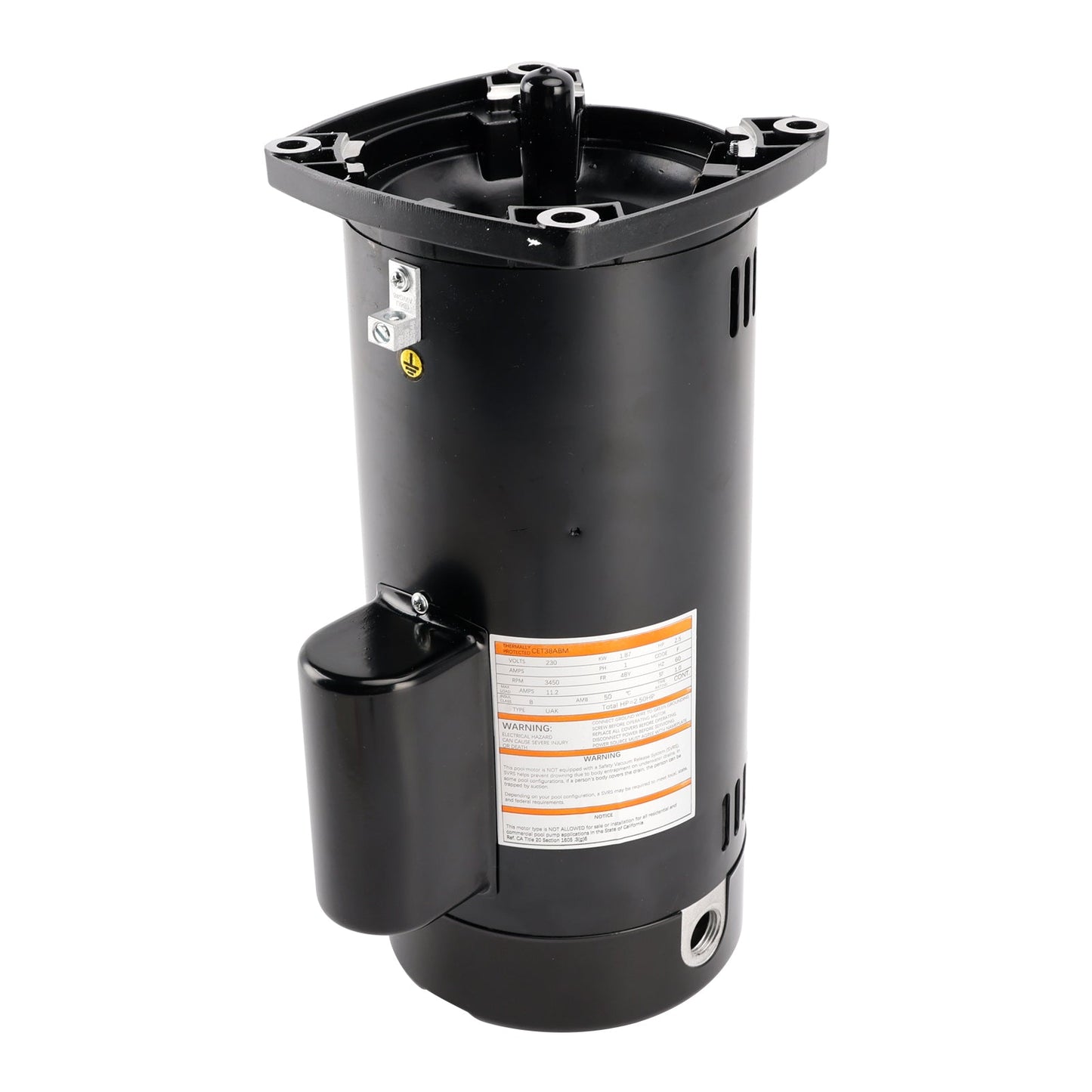 Motore per piscina USQ1252 2,5 CV 230 V flangia quadrata 48Y con kit di guarnizioni PS-200