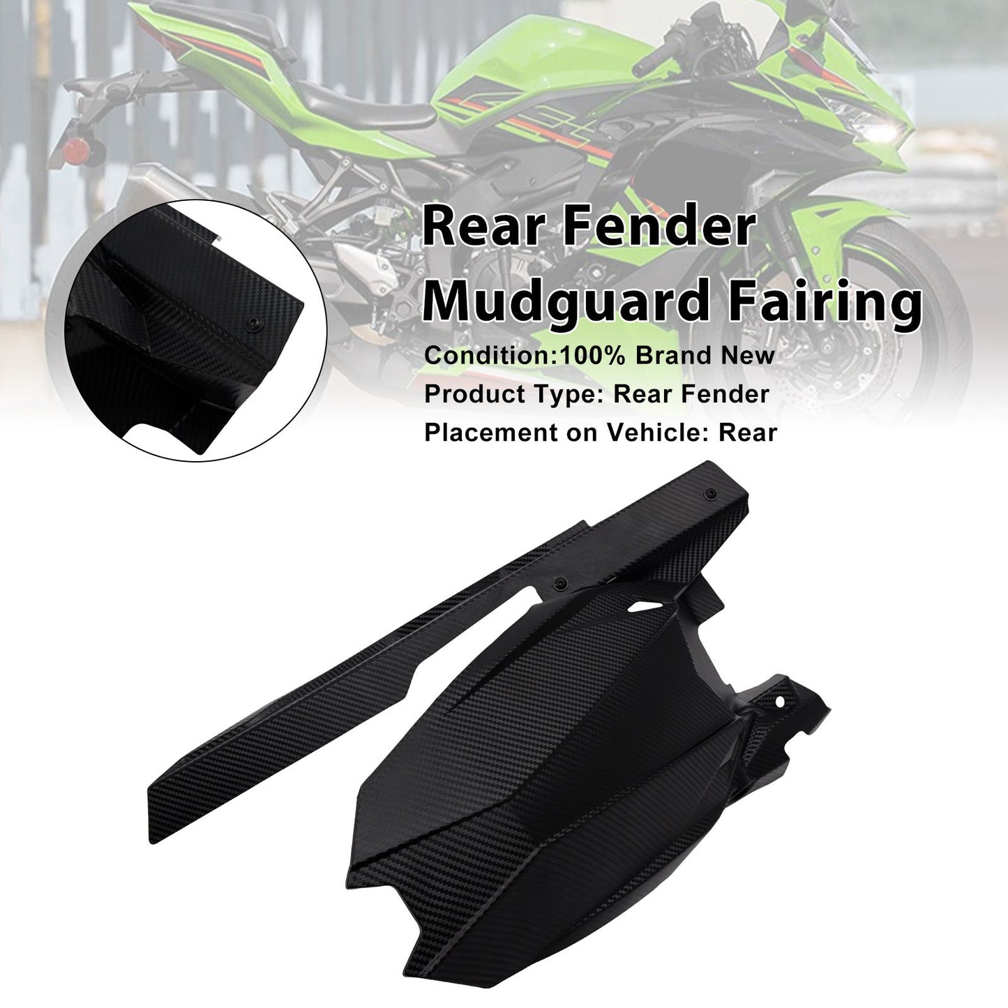 Carenatura parafango posteriore Kawasaki ZX-25R ZX-4R ZX-4RR 2020-2025