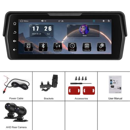Mirroring dello schermo Android Auto Wireless CarPlay PND da 6,86 pollici per motociclette