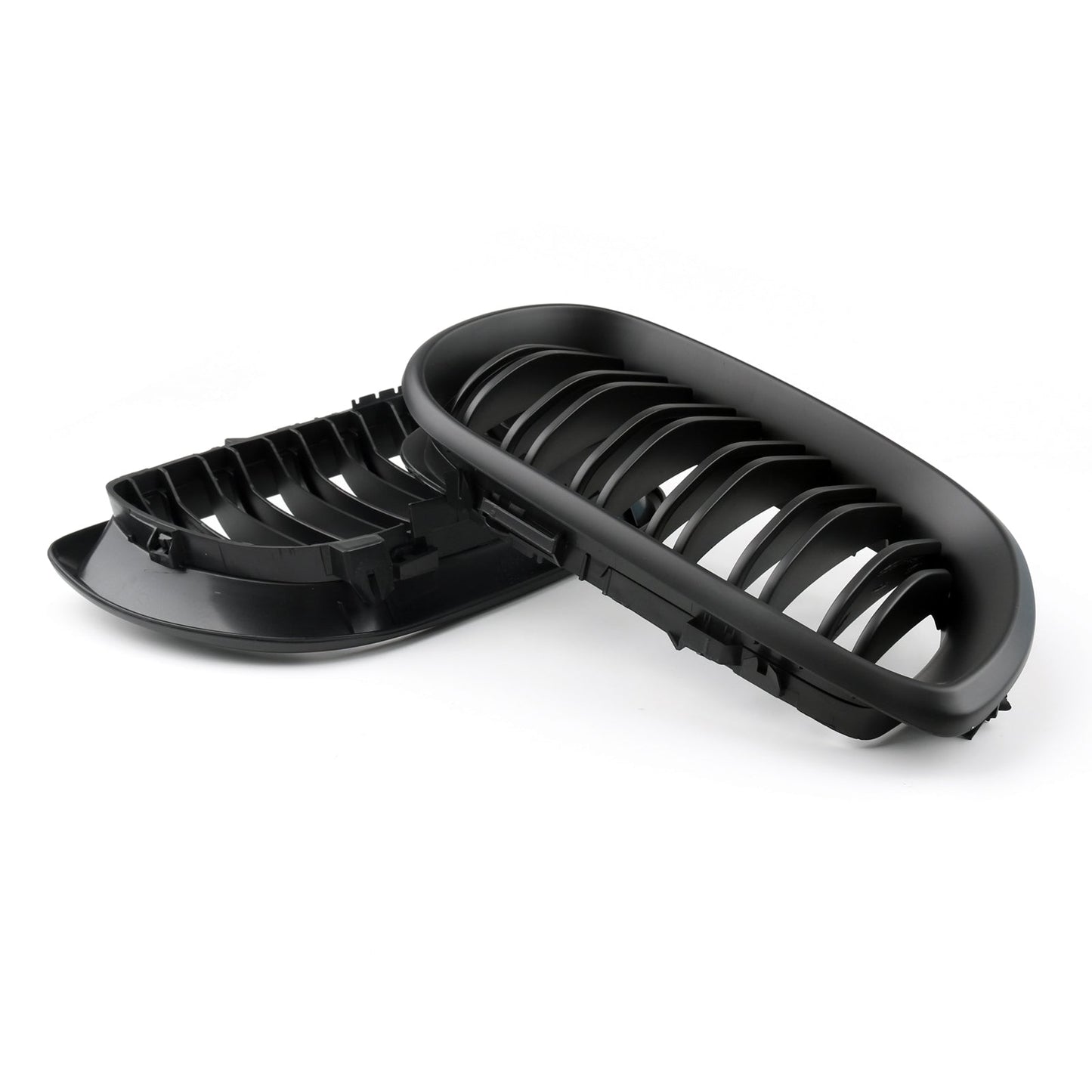 Griglia anteriore a doppio rene per BMW E46 Serie 3 2002-2005, 4 porte, colore nero opaco