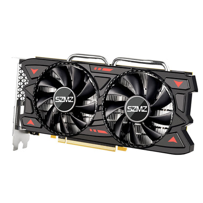 Scheda grafica indipendente RX580 8G con doppia ventola Scheda di illuminazione per computer desktop