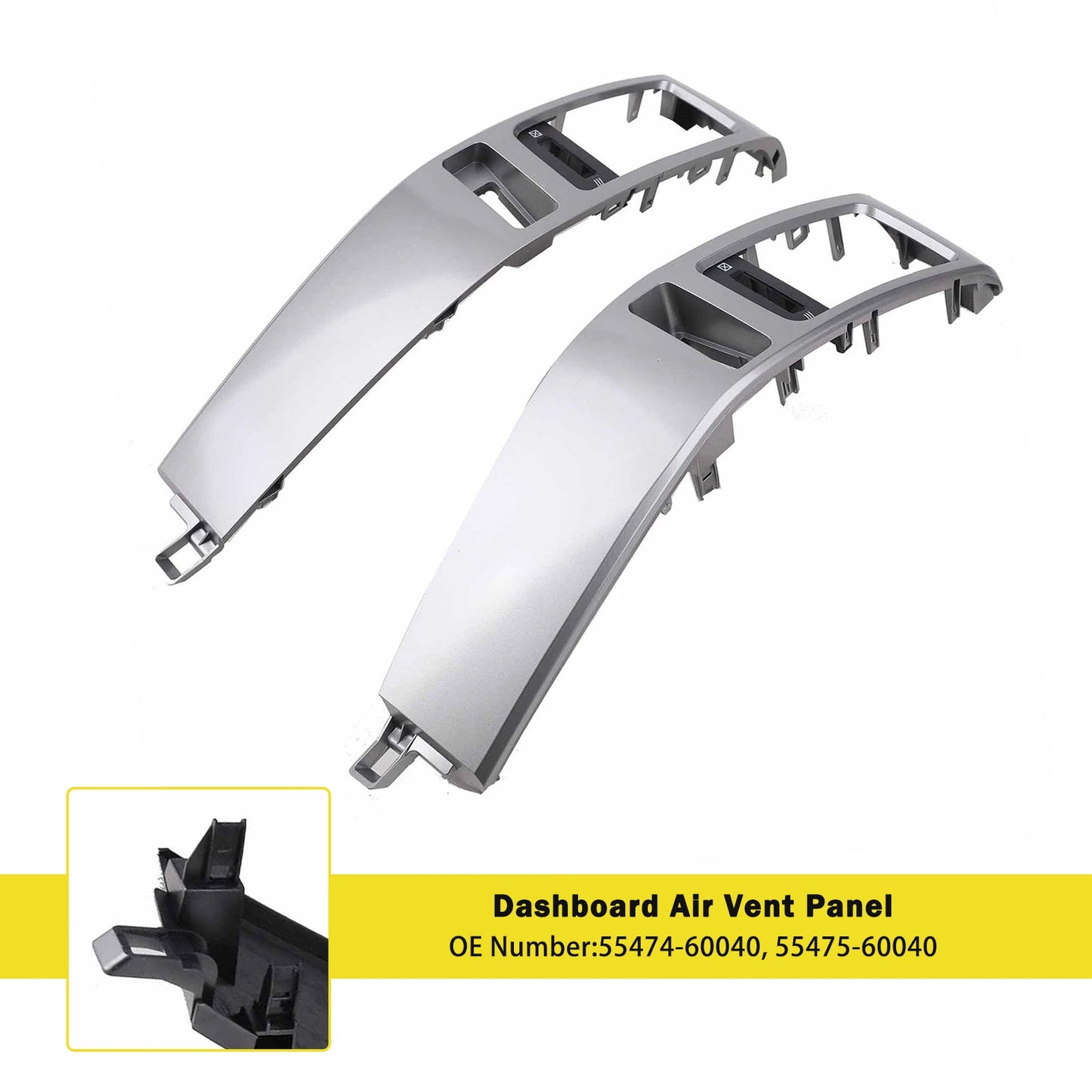 Pannello di ventilazione del cruscotto 2x per Toyota Land Cruiser Prado 120 serie 2003-2009