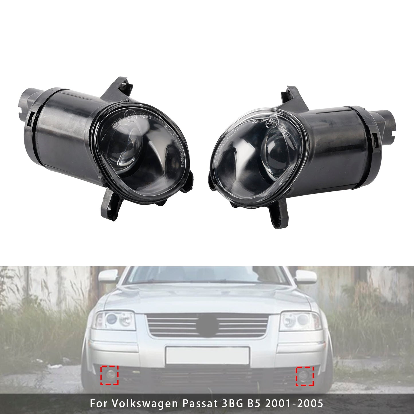 Coppia di fari fendinebbia anteriori per Volkswagen PASSAT 3BG B5 2001-2005