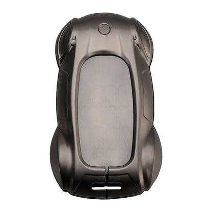 Custodia in pelle e lega di zinco grigia per chiave auto per Lexus ES260h/RX350h/LS500h
