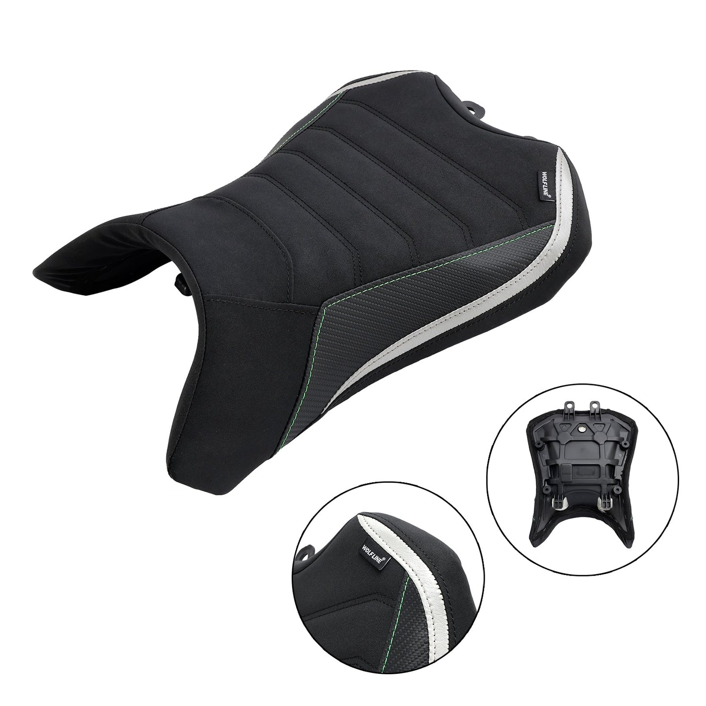Cuscino del driver del sedile anteriore Raider PU FIT PER KAWASAKI NINJA 1000SX 22-23