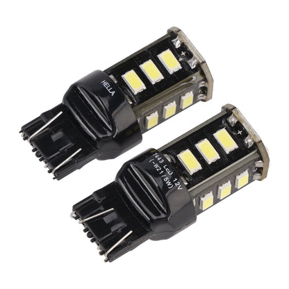 2X per HELLA LED Retrofit 7443W Wedge T5 12V 3W W21/5W 6000K
