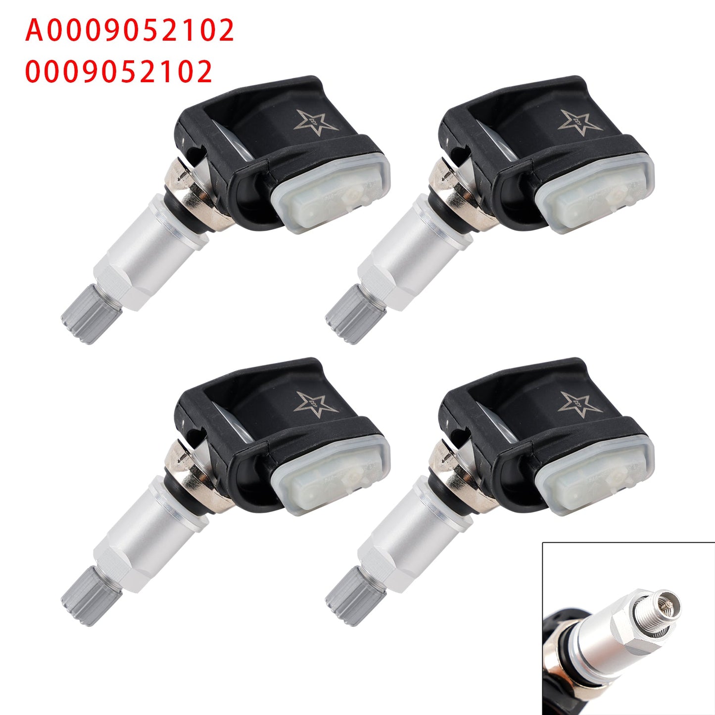 4 sensori di pressione pneumatici TPMS per Mercedes-Benz Classe AE W213 A0009052102