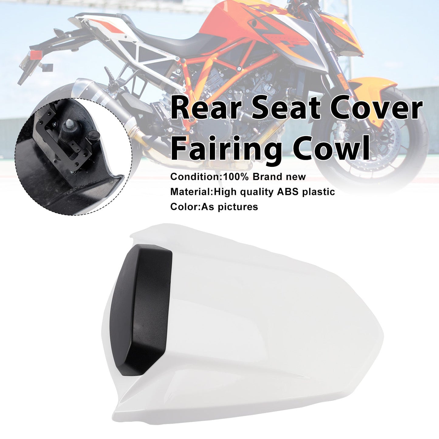 2014-2019 Per 1290 Super Duke R Copertura sedile passeggero posteriore Cupolino