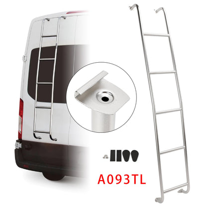 Scala per furgoni Ford Transit High Roof 2014-2025 in acciaio inox a 5 gradini A093TL