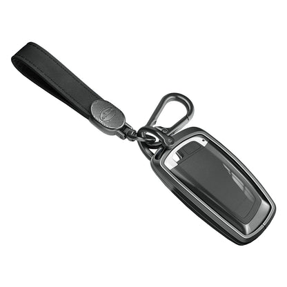 Custodia per chiave auto in TPU nero in lega di alluminio con fibbia per BMW X3 X1 X5