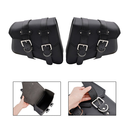 Borsa da sella laterale, borsa da sella, borsa portaoggetti nera 21L per moto