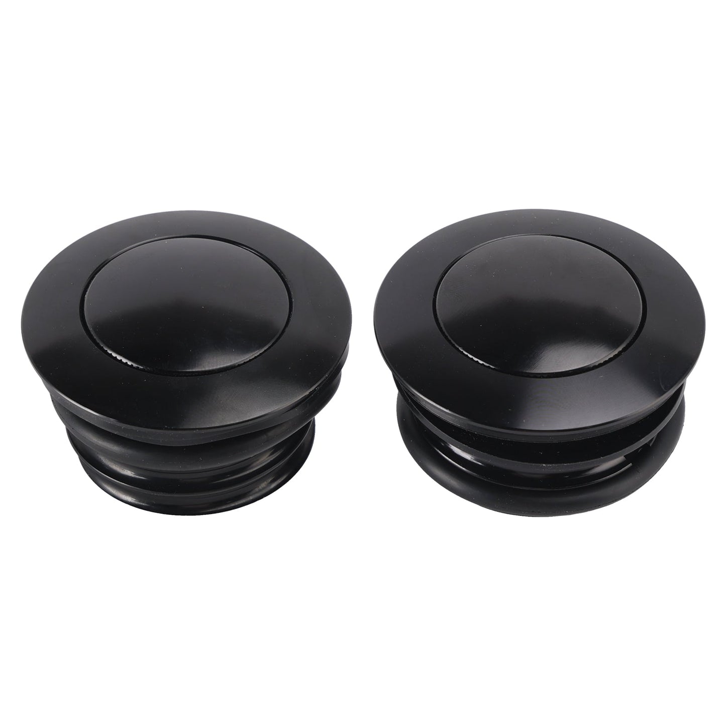 Tappo serbatoio a scomparsa ventilato nero per Softail Low Rider Dyna Sport Super Glide