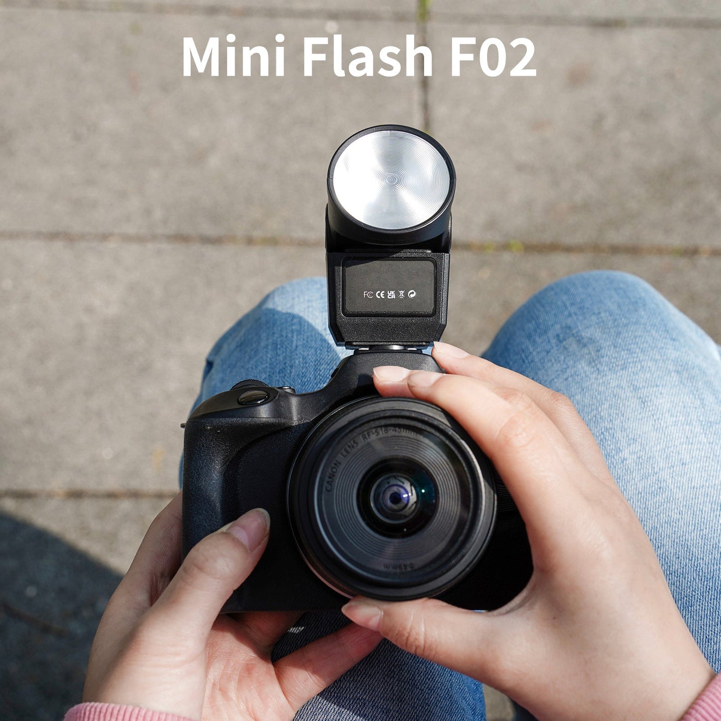 F02 Mini Flash Light Micro Slitta per Fotocamera Singola Luce di Riempimento Portatile per Fotografia