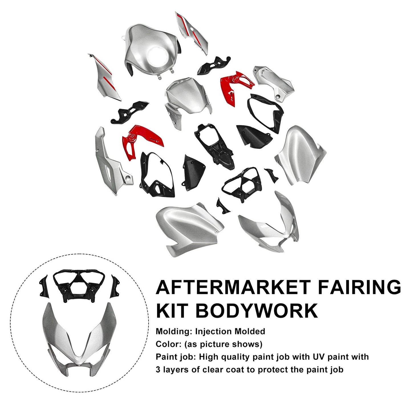 Kit di carene stampate a iniezione per Kawasaki Z900 2025-2026