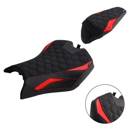 2025 - Kit cuscini passeggero anteriore e posteriore Raider per Kawasaki Z900 Zr900-F, colore rosso.