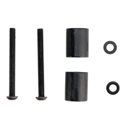 Staffe di montaggio luci nere per montante anteriore Jeep Wrangler JL 7318 2018-2019