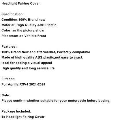 Copertura parabrezza per Aprilia RSV4 2021-2024