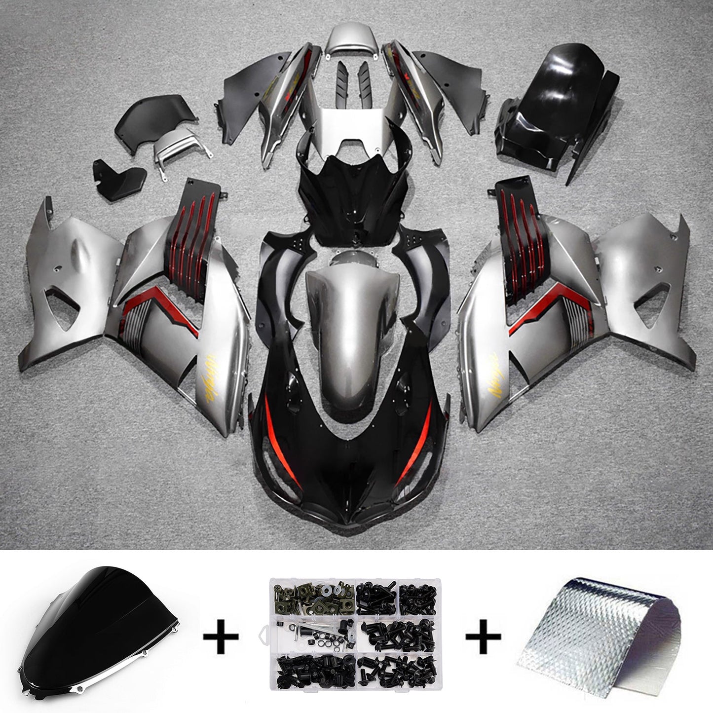 Kit carenatura iniezione adatto per Kawasaki ZX14R ZZR1400 2012-2025
