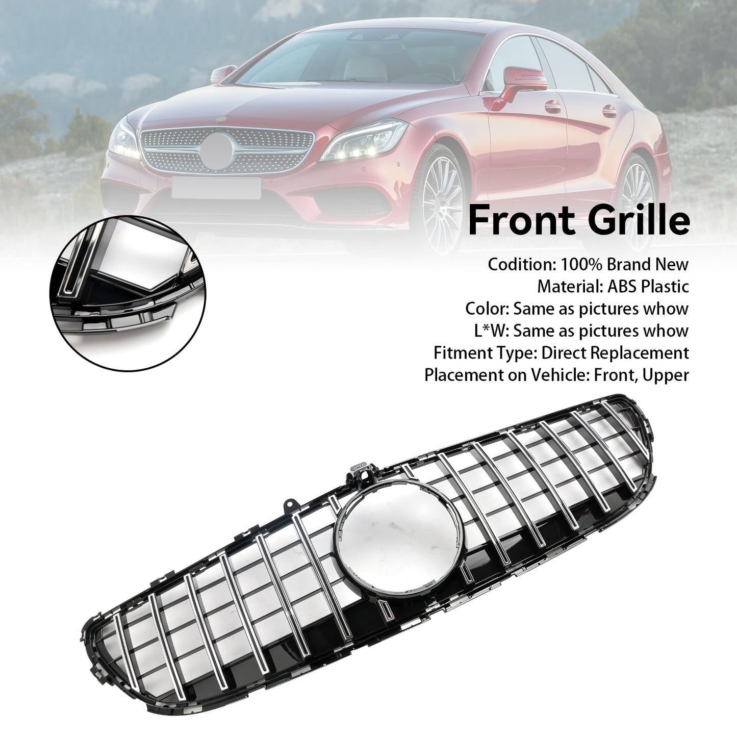 Griglia paraurti anteriore Mercedes Benz CLS-Class W218 CLS350 2015-2018