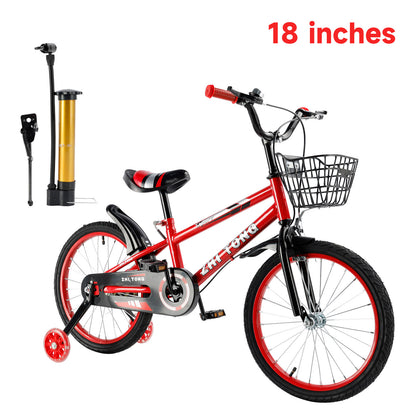 Bicicletta per bambini da 18 pollici Bicicletta per bambini e bambine con ruote ausiliarie