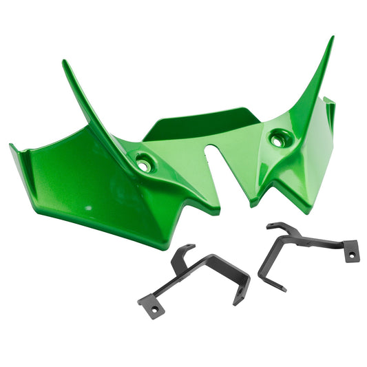 Carenatura di estensione spoiler anteriore per Kawasaki Z650 2021-2024, verde scuro