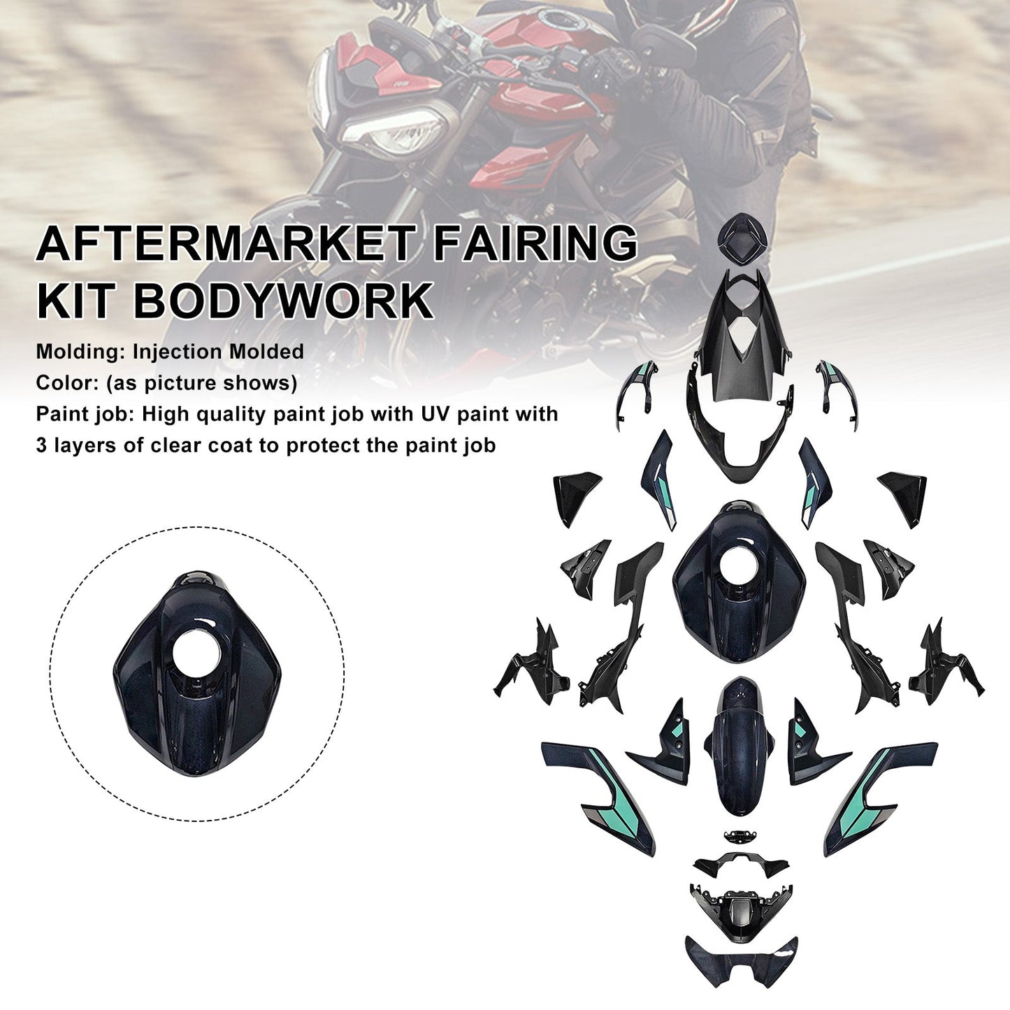 Kit di carene stampate a iniezione per Street Triple 765 R/RS 2023-2025