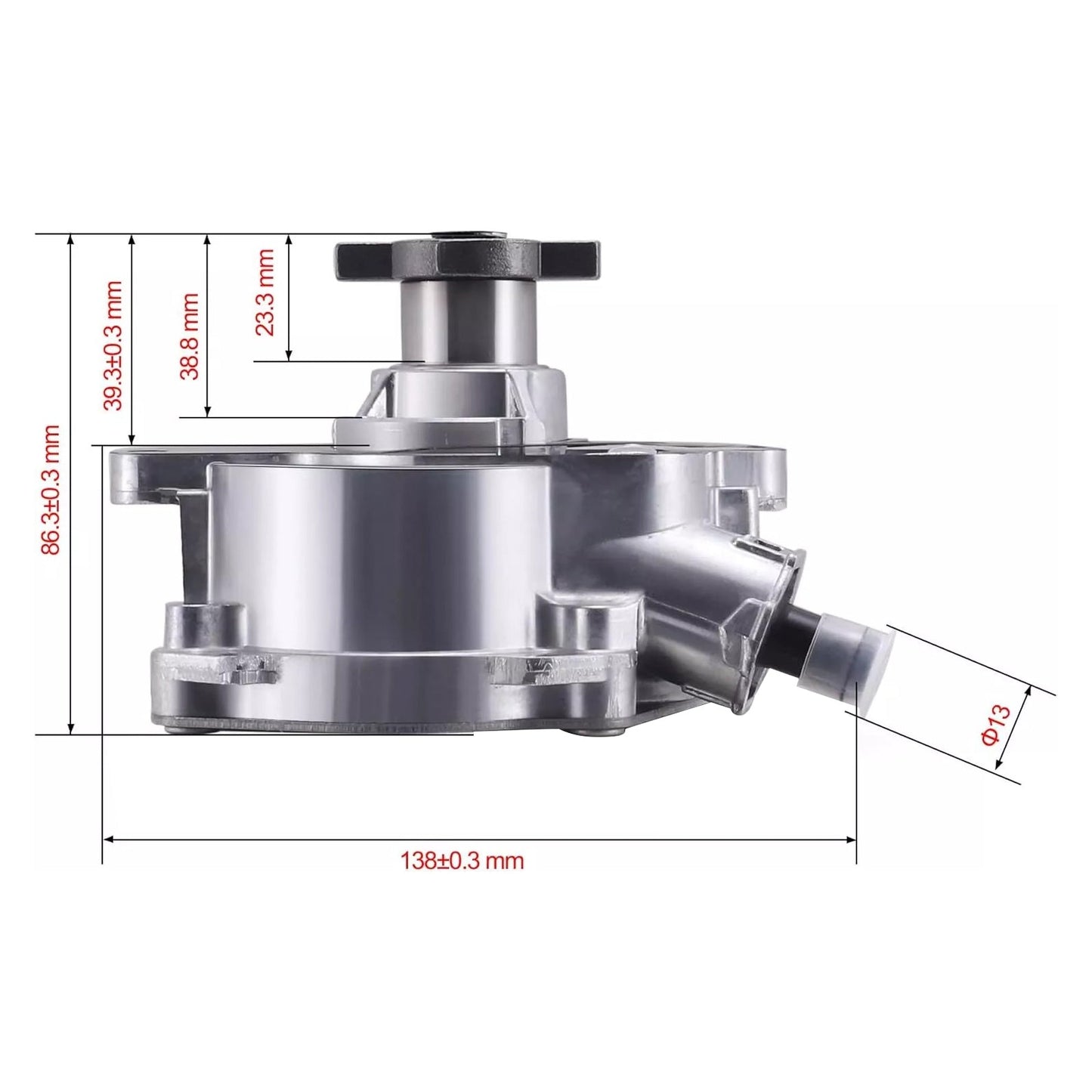 Pompa del vuoto 07K145100H 904-817 Volkswagen Rabbit 2.5L 5 cilindri A/T 2.5 Hatchback 2006-2007