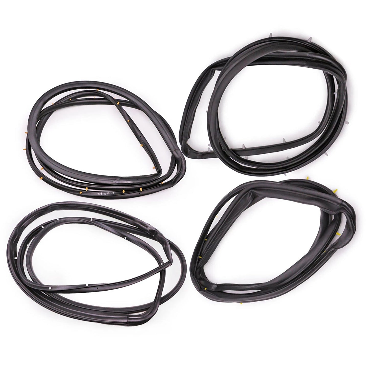 Guarnizione in gomma per porta anteriore e posteriore Nissan D22 Frontier 4 porte cabina doppia 1998-2005 4 pezzi 80831-2S400