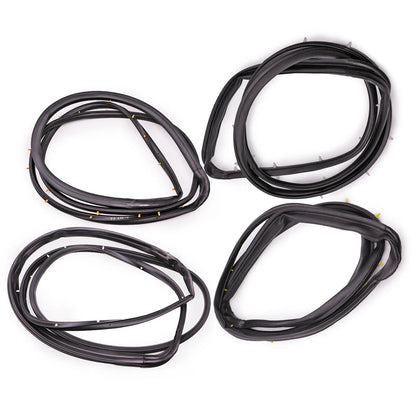 Guarnizione in gomma per porta anteriore e posteriore Nissan D22 Frontier 4 porte cabina doppia 1998-2005 4 pezzi 80831-2S400