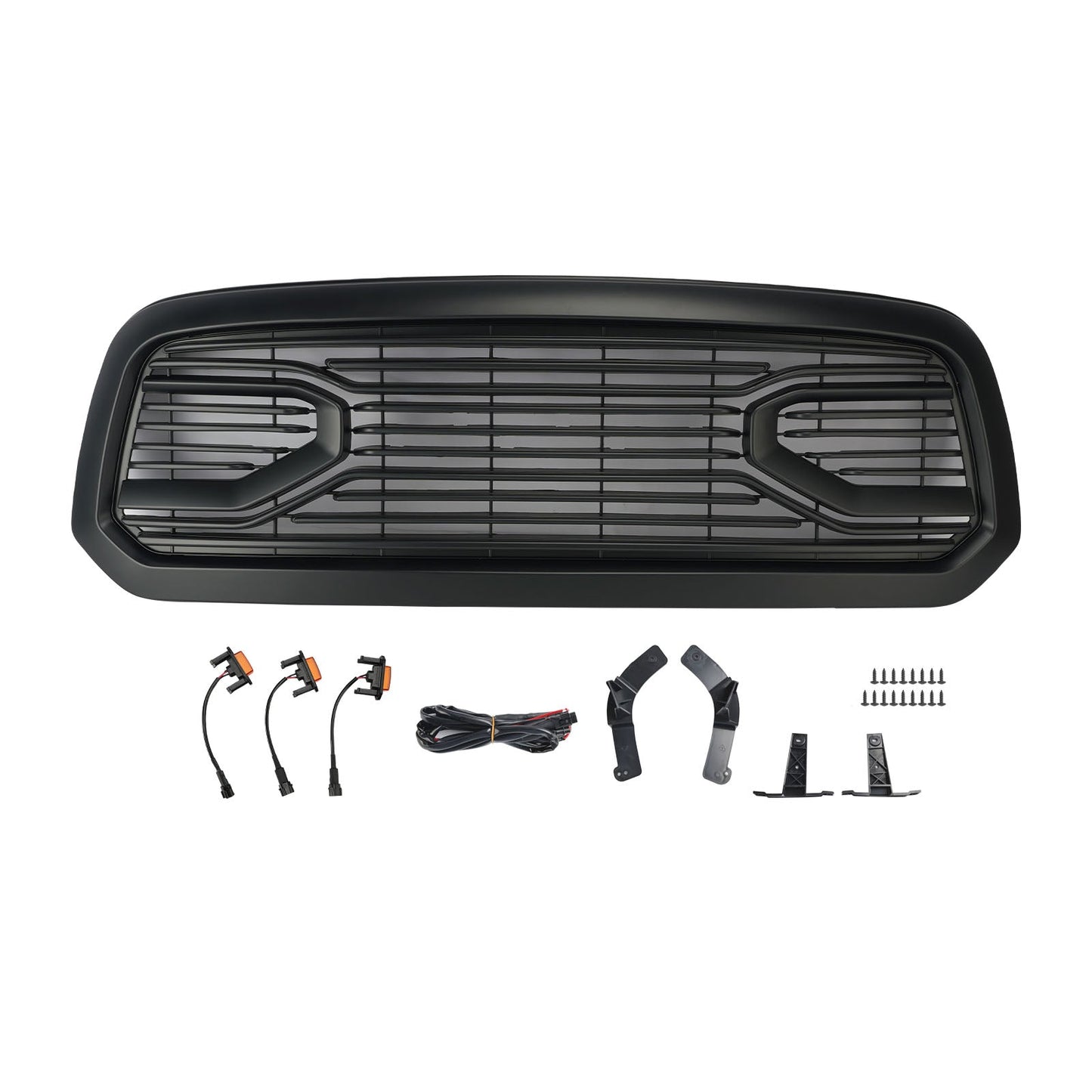 Griglia paraurti anteriore stile Big Horn nera per Dodge Ram 1500 2013-2018