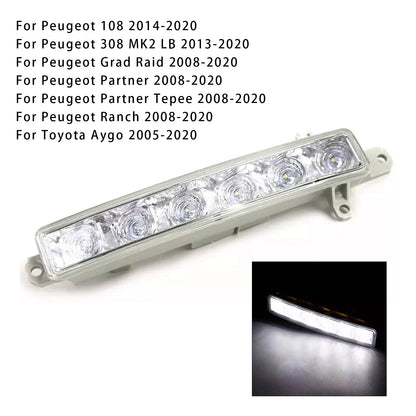 1 luce fendinebbia diurna a LED per Citroen C3 Berlingo Peugeot 9802795580