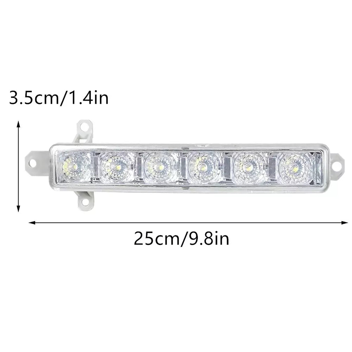 Coppia di fendinebbia diurni a LED per Citroen C3 Berlingo Peugeot 9802795580