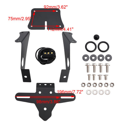 Supporto per telaio porta targa Yamaha YZF-R25 YZF-R3 MT-25 MT-03 2019-2025