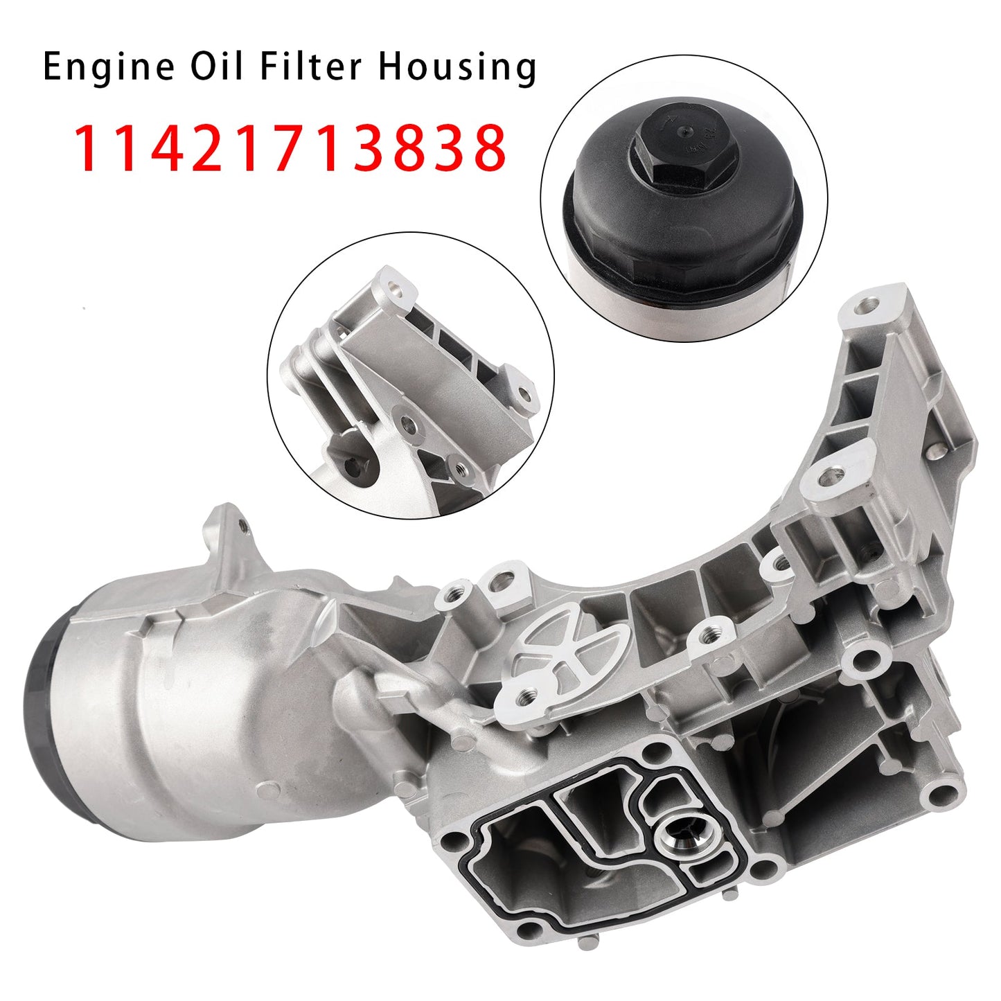 2003-2005 BMW Z4 E85 2003-2005 L6 2.5L 3.0L Cabrio 1713838 Alloggiamento filtro radiatore olio motore