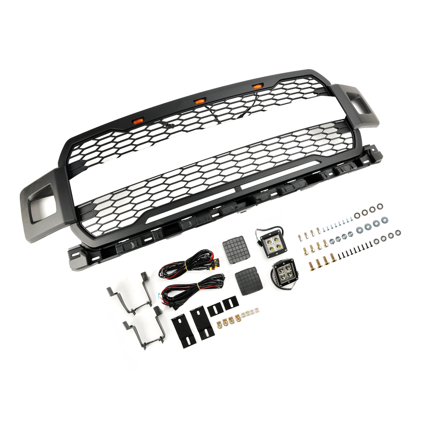 Griglia per paraurti anteriore con LED per Ford F150 2018-2020 Super Duty